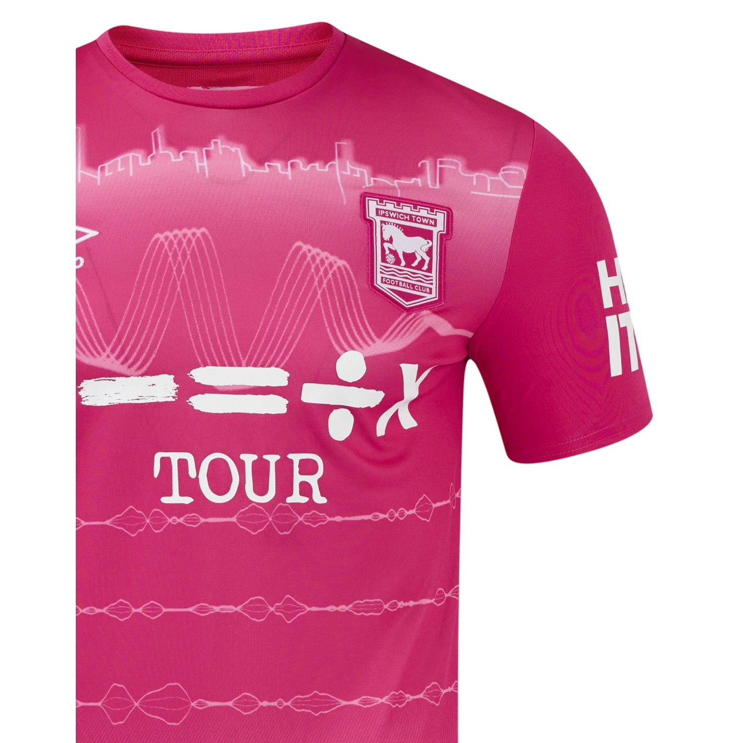 Suffolk Pink - Side - Umbro Childrens-Kids 24-25 Ipswich Town FC Third Jersey