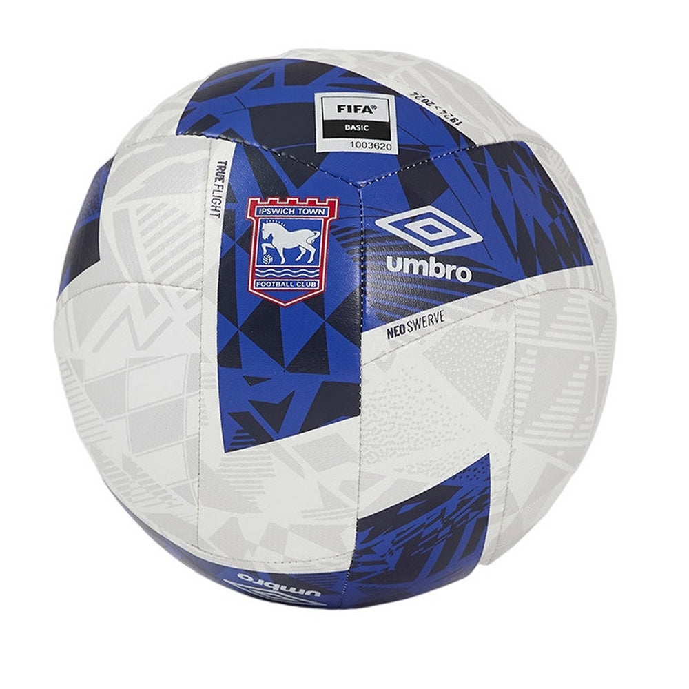 White-Blue - Front - Umbro Neo Swerve Ipswich Town FC Football
