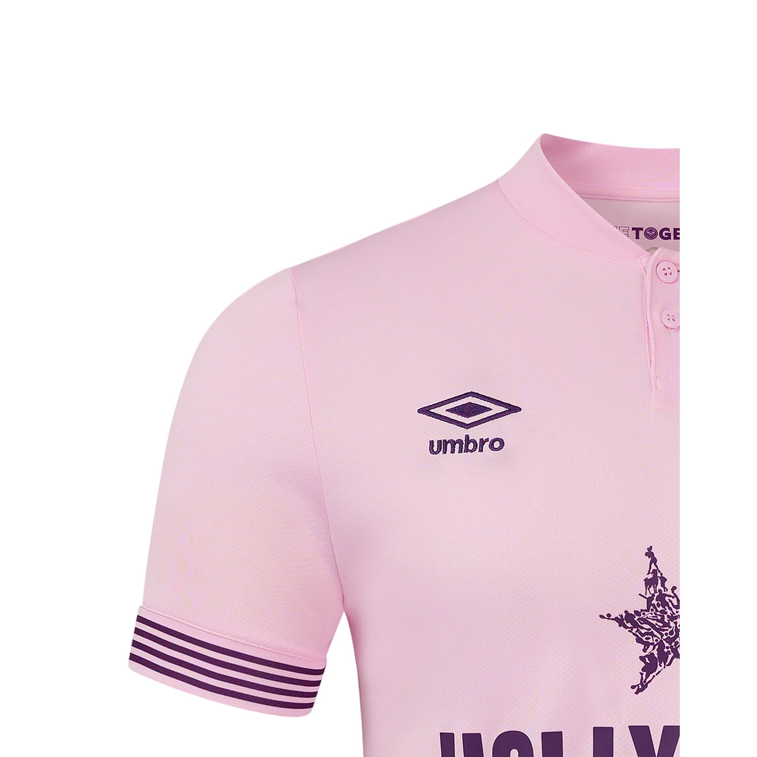 Pink - Side - Umbro Mens 24-25 Brentford FC Away Jersey