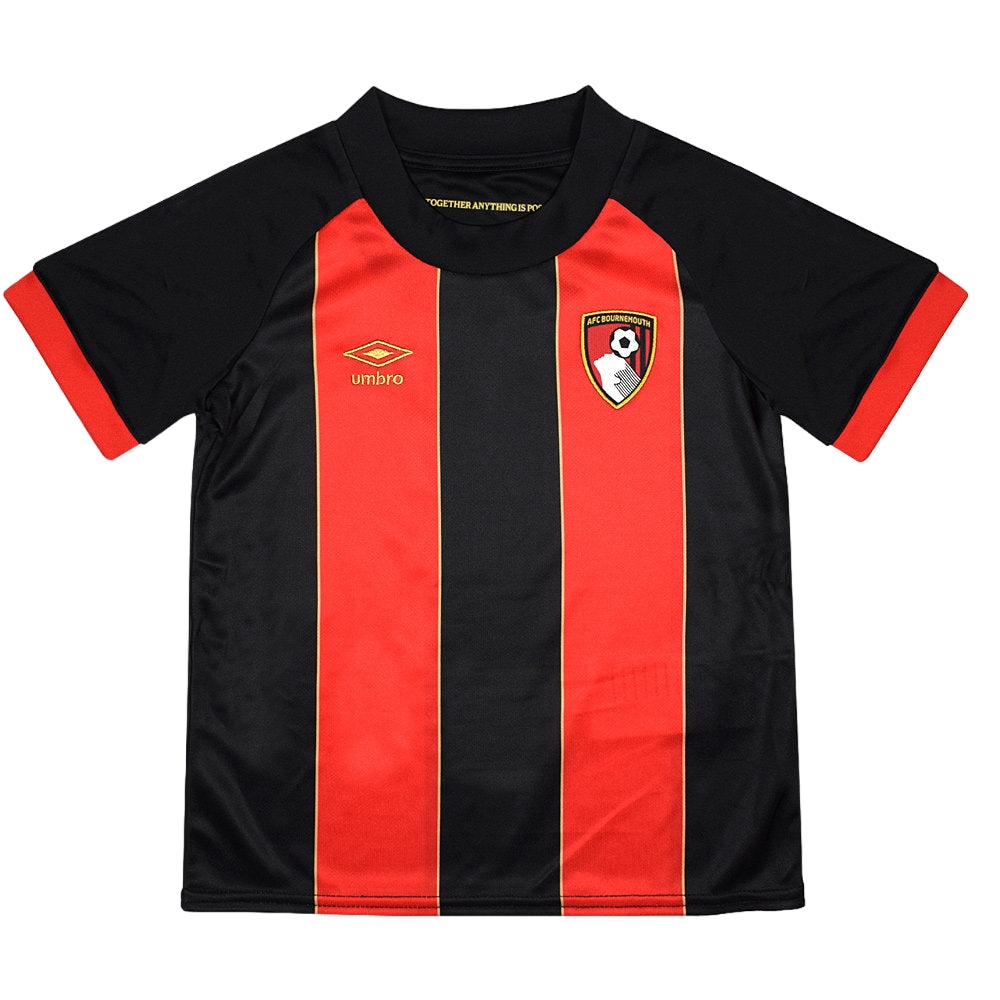 Red-Black - Back - Umbro Childrens-Kids 24-25 AFC Bournemouth Football Kit