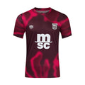 Fig-New Claret-Beetroot - Front - Umbro Unisex Adult 24-25 Ipswich Town FC Short-Sleeved Jersey