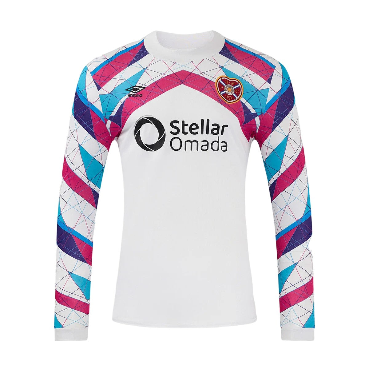 Persian Jewel-Poppy Red-Blue Depth - Front - Umbro Unisex Adult 24-25 Heart Of Midlothian FC Midlayer