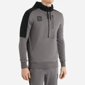 Castle Rock-Black - Front - Umbro Mens Terrace Half Zip Hoodie