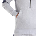 Light Grey Marl-Peacoat - Lifestyle - Umbro Mens Terrace Half Zip Hoodie