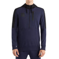 Peacoat-Black - Front - Umbro Mens Terrace Half Zip Hoodie