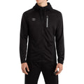 Black - Front - Umbro Mens Sportswear Full Zip Raglan Hoodie