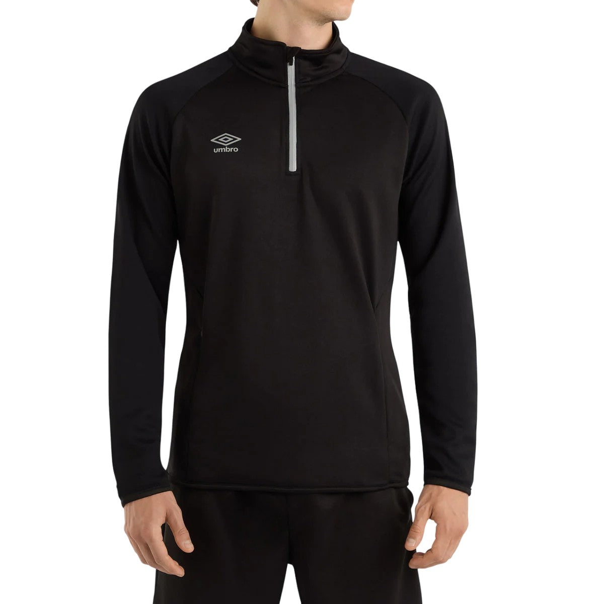 Black - Back - Umbro Mens Sportswear Quarter Zip Sweatshirt