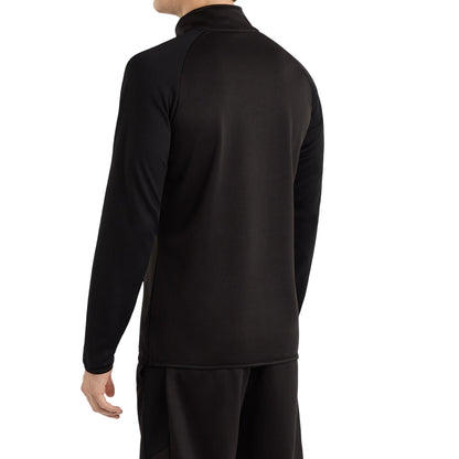 Black - Side - Umbro Mens Sportswear Quarter Zip Sweatshirt