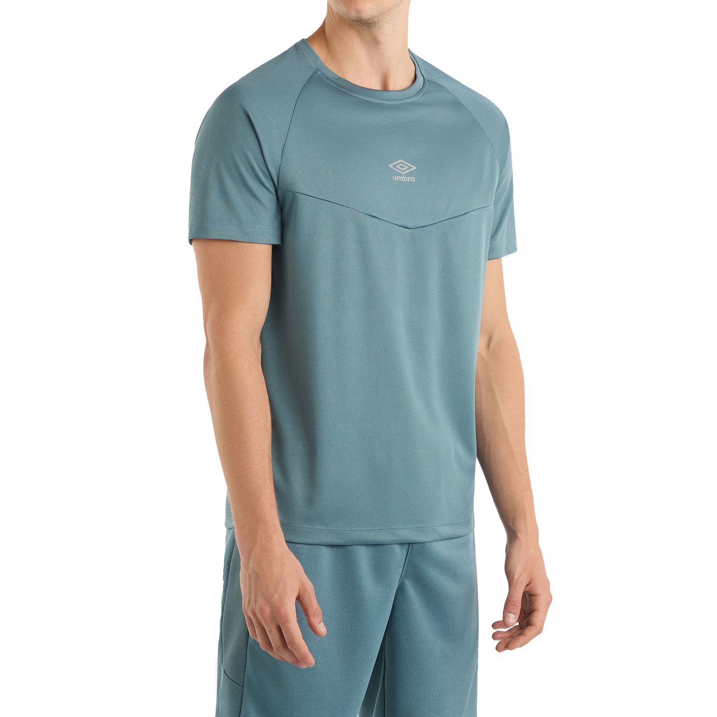 Goblin Blue - Front - Umbro Mens Sportswear Raglan T-Shirt