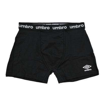 Black - Back - Umbro Mens Boxer Shorts (Pack of 3)
