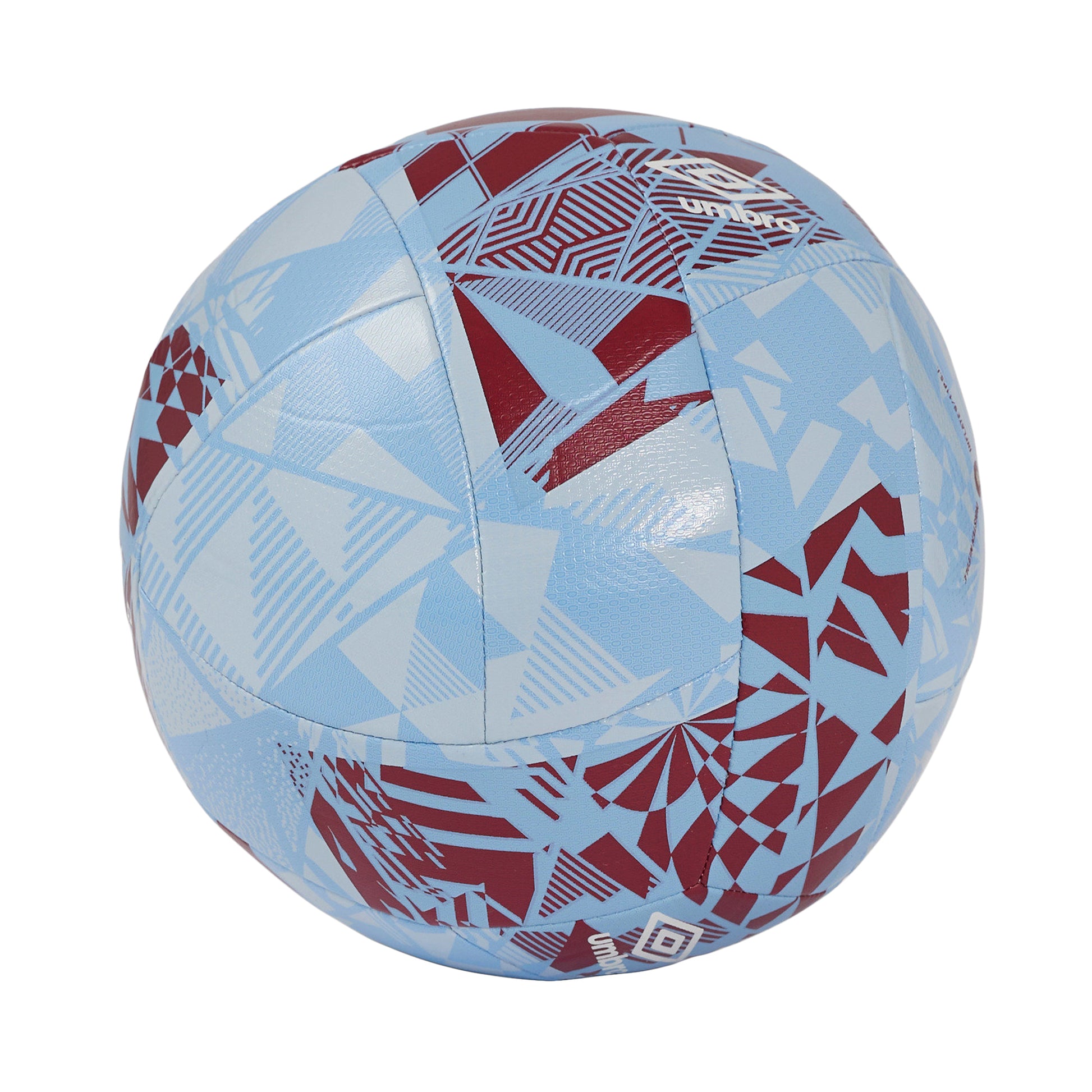 Cerulean-White-New Claret - Back - Umbro 24-25 Neo Swerve West Ham United FC Football