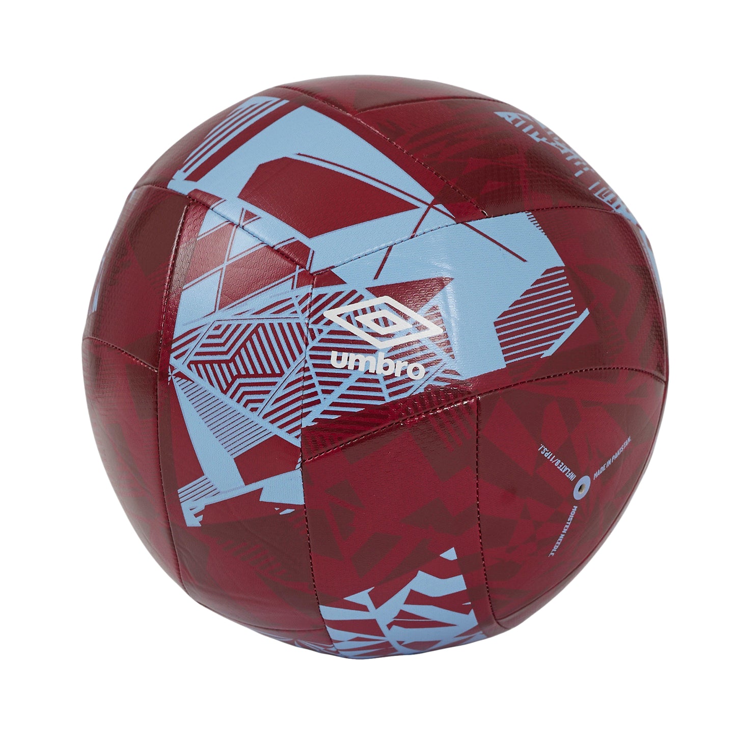 New Claret-White-Cerulean - Front - Umbro 24-25 Neo Swerve West Ham United FC Football
