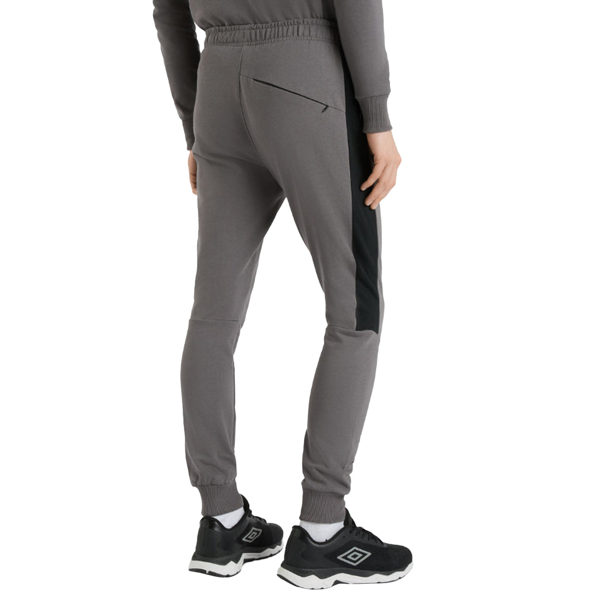 Castle Rock-Black - Side - Umbro Mens Terrace Jogging Bottoms