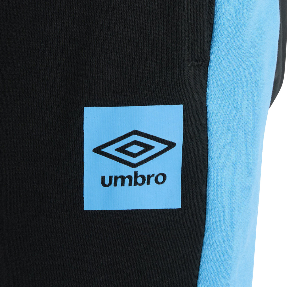 Black-Azure Blue - Lifestyle - Umbro Mens Terrace Jogging Bottoms