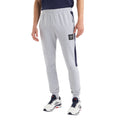 Light Grey Marl-Peacoat - Front - Umbro Mens Terrace Jogging Bottoms
