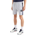 Light Grey Marl-Peacoat - Front - Umbro Mens Terrace Shorts