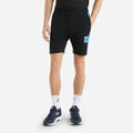 Black-Azure Blue - Front - Umbro Mens Terrace Shorts