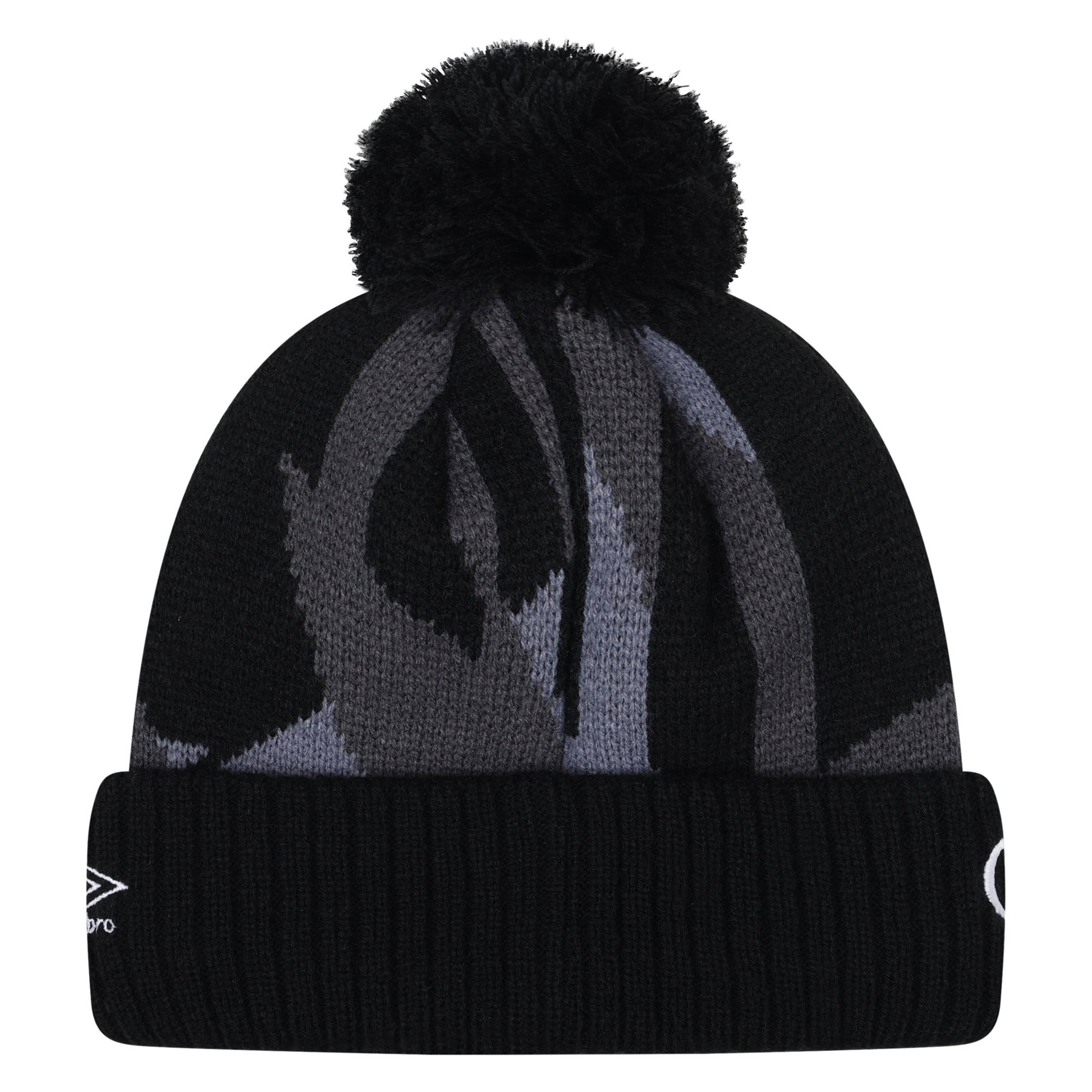 Black-Carbon-Folkstone - Back - Umbro 24-25 Graphic Bobble England Rugby Beanie