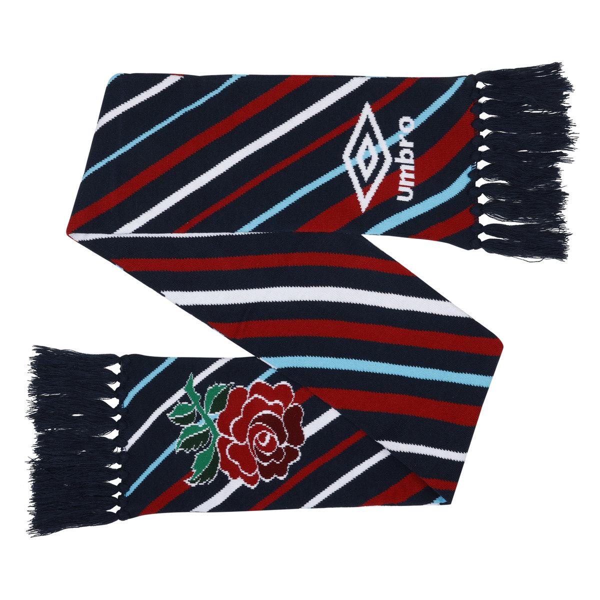 Lollipop-Navy Blazer-Bachelor Button - Front - Umbro 24-25 Graphic England Rugby Winter Scarf