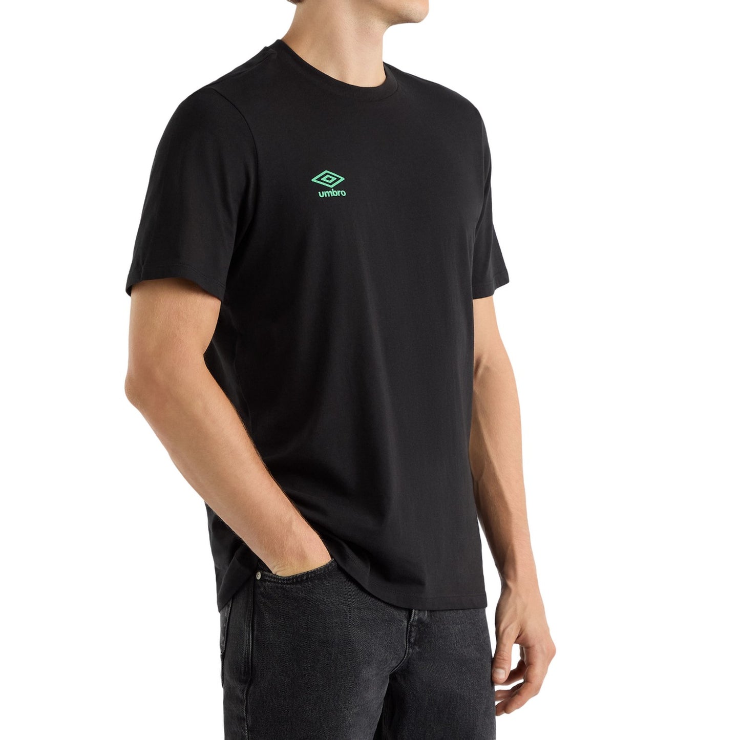 Black - Side - Umbro Mens Stadium T-Shirt