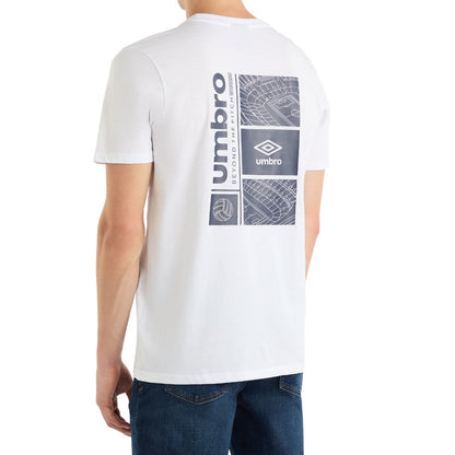 Brilliant White - Back - Umbro Mens Stadium T-Shirt