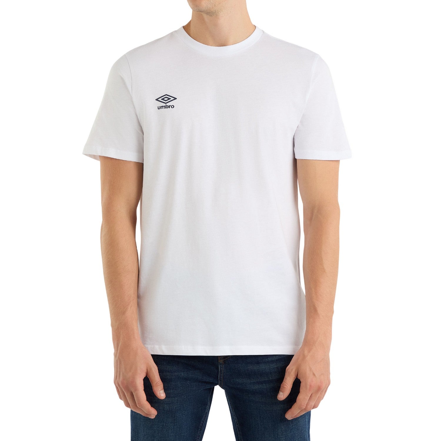 Brilliant White - Side - Umbro Mens Stadium T-Shirt
