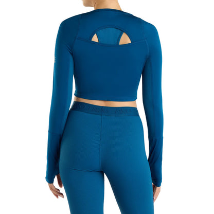 Poseidon - Back - Umbro Womens-Ladies Pro Long-Sleeved Training Crop Top