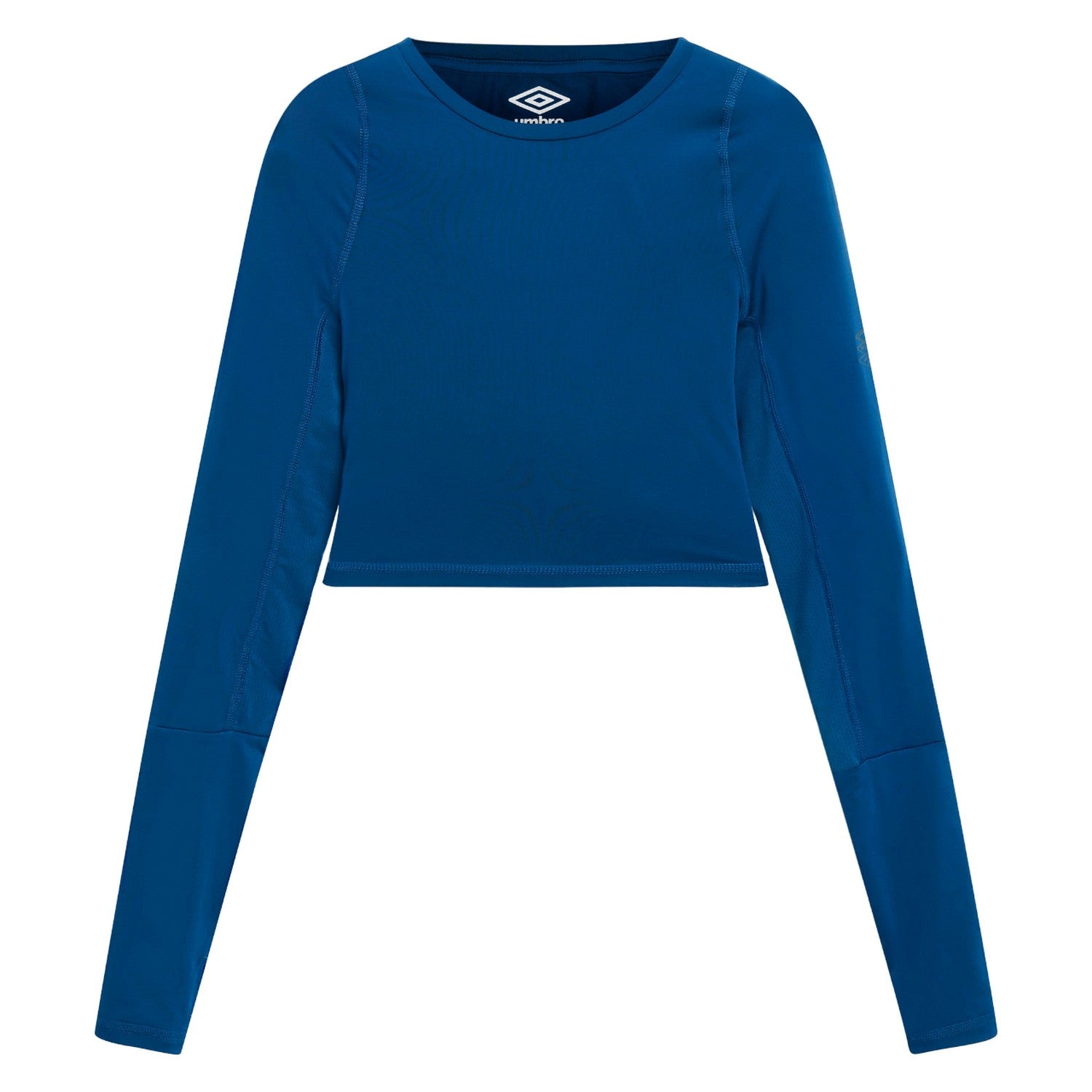 Poseidon - Front - Umbro Womens-Ladies Pro Long-Sleeved Training Crop Top