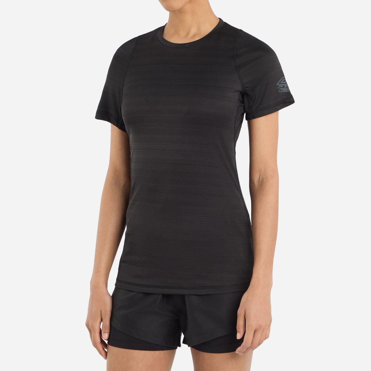 Black Marl - Side - Umbro Womens-Ladies Pro Marl Polyester Training T-Shirt
