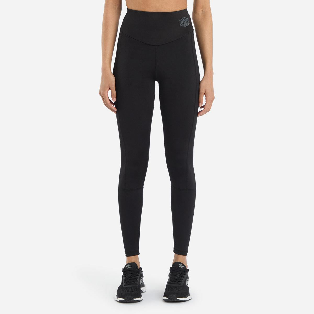 Black - Front - Umbro Womens-Ladies Pro 7-8 Training Leggings