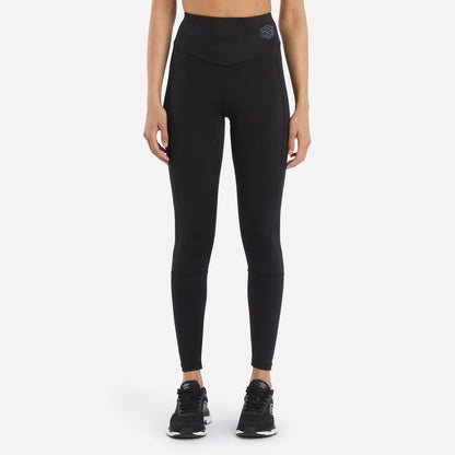 Black - Front - Umbro Womens-Ladies Pro 7-8 Training Leggings