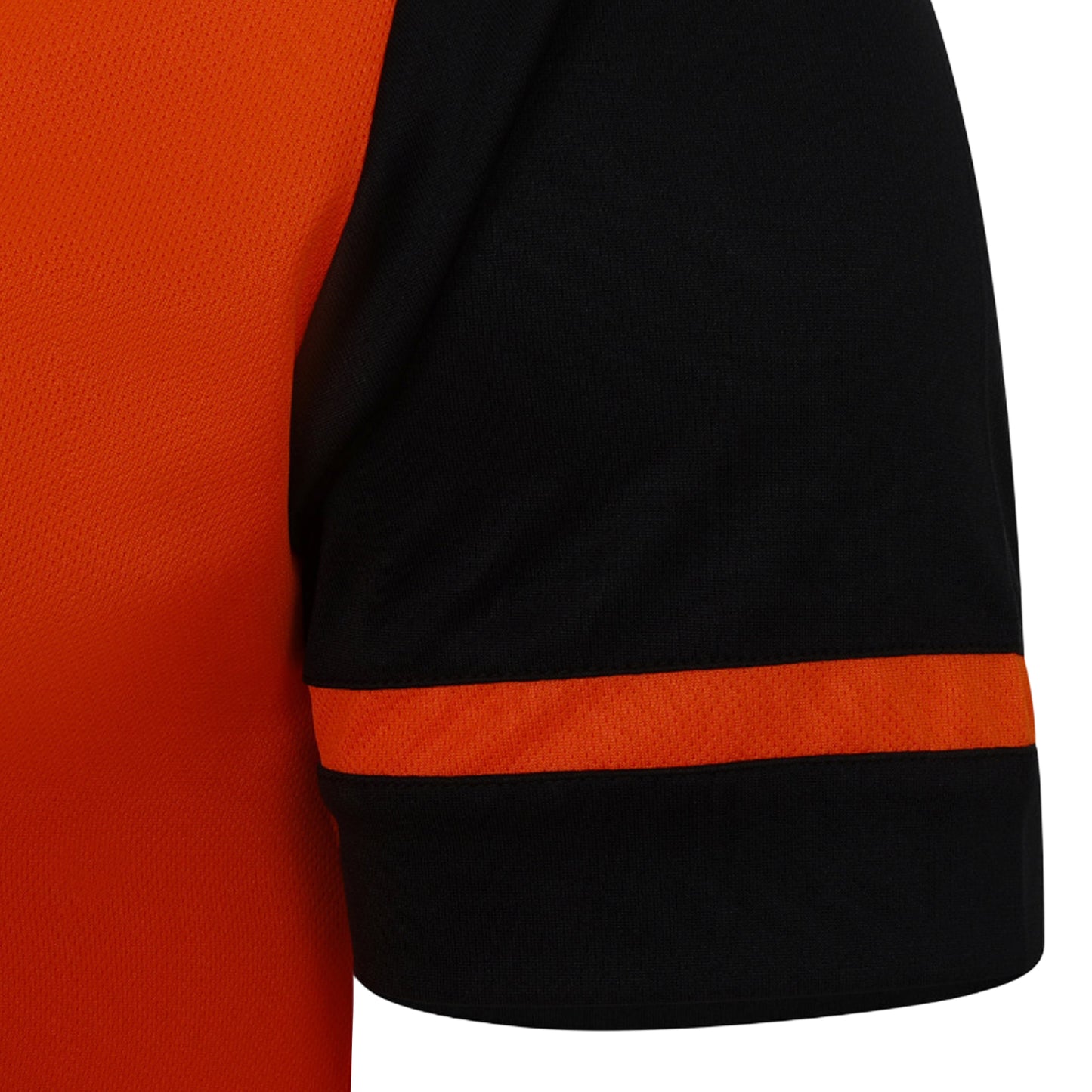 Shocking Orange-Black - Side - Umbro Mens Cavelle Jersey T-Shirt