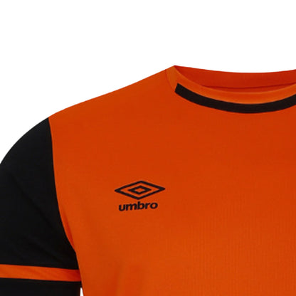 Shocking Orange-Black - Lifestyle - Umbro Mens Cavelle Jersey T-Shirt