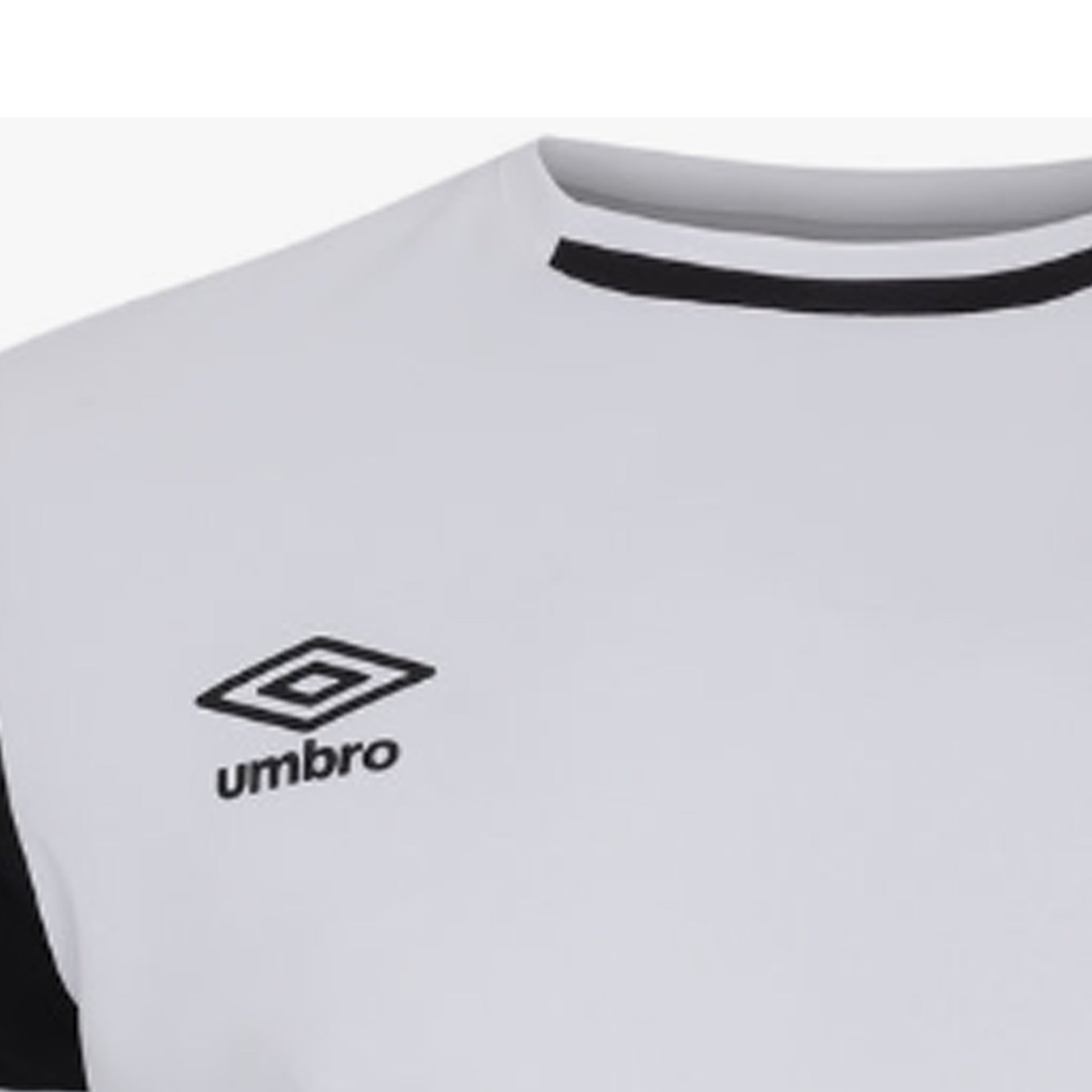 Brilliant White-Black - Lifestyle - Umbro Mens Cavelle Jersey T-Shirt