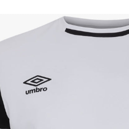 Brilliant White-Black - Lifestyle - Umbro Mens Cavelle Jersey T-Shirt