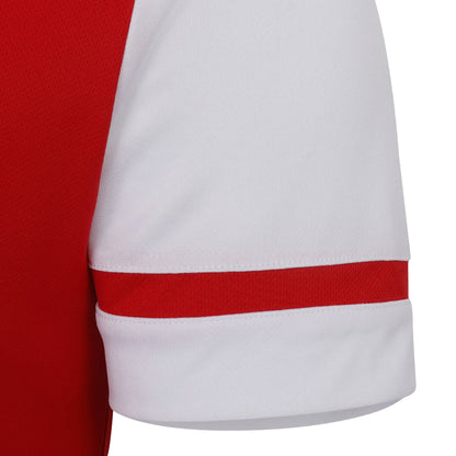 Vermillion-Brilliant White - Side - Umbro Mens Cavelle Jersey T-Shirt