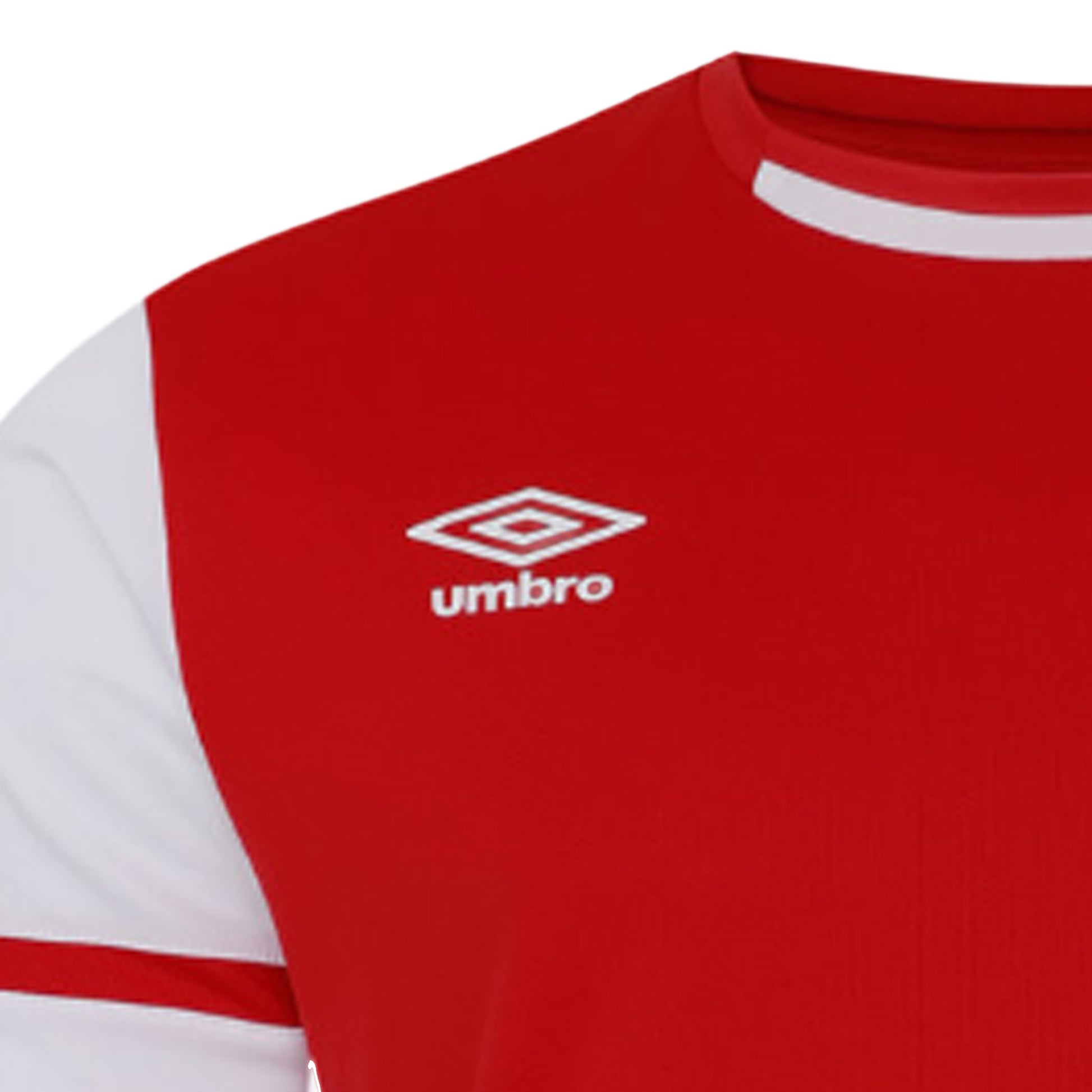 Vermillion-Brilliant White - Lifestyle - Umbro Mens Cavelle Jersey T-Shirt