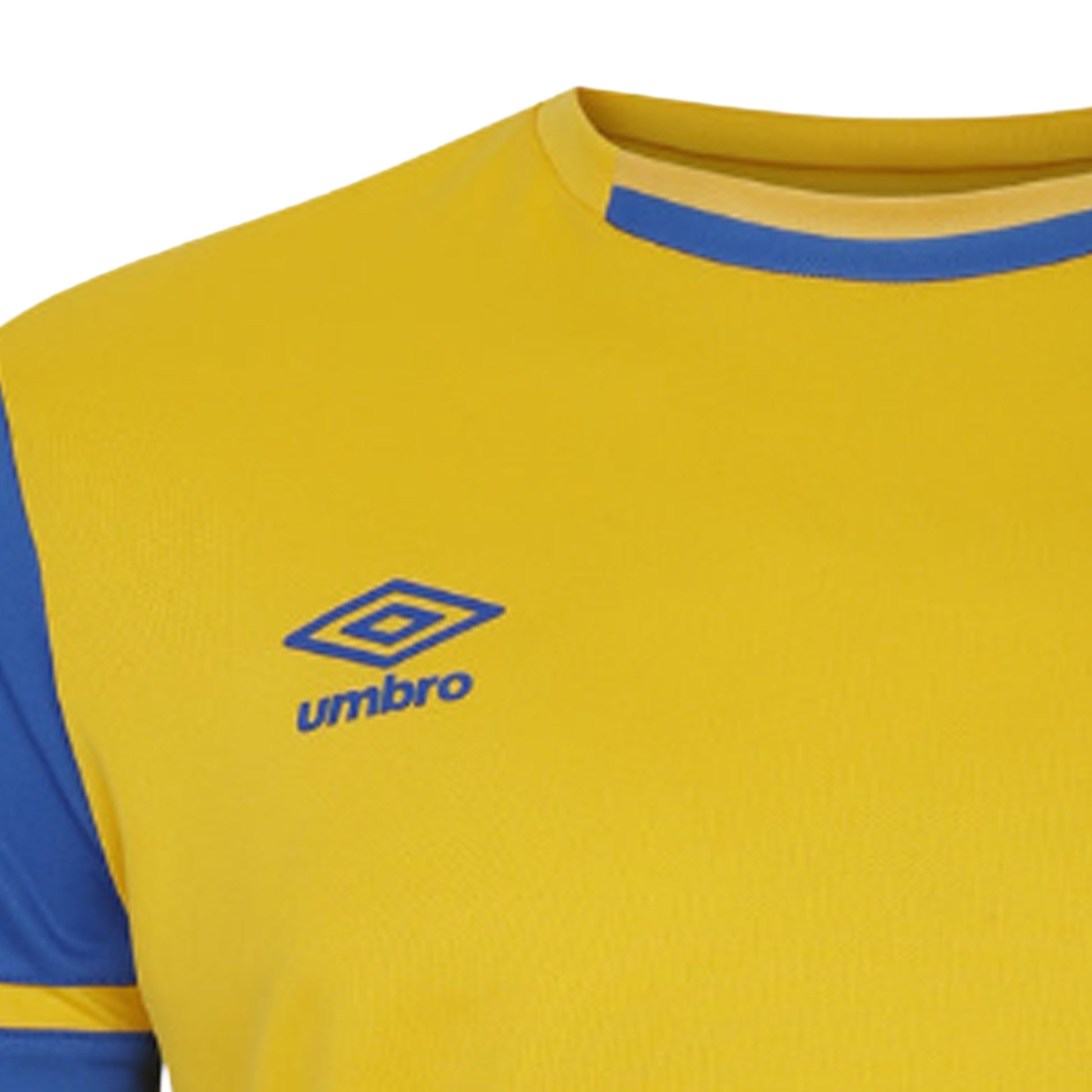 Yellow-Royal Blue - Lifestyle - Umbro Mens Cavelle Jersey T-Shirt