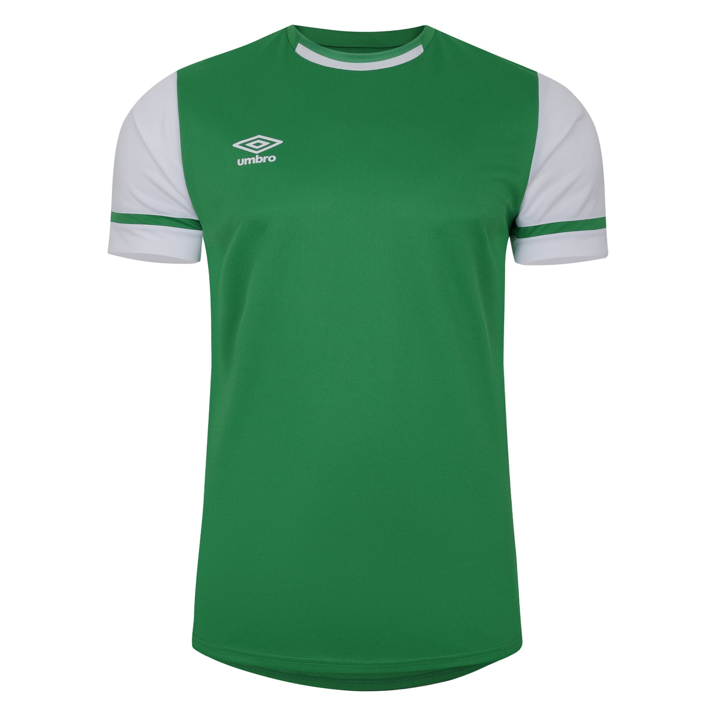 Emerald-Brilliant White - Front - Umbro Mens Cavelle Jersey T-Shirt