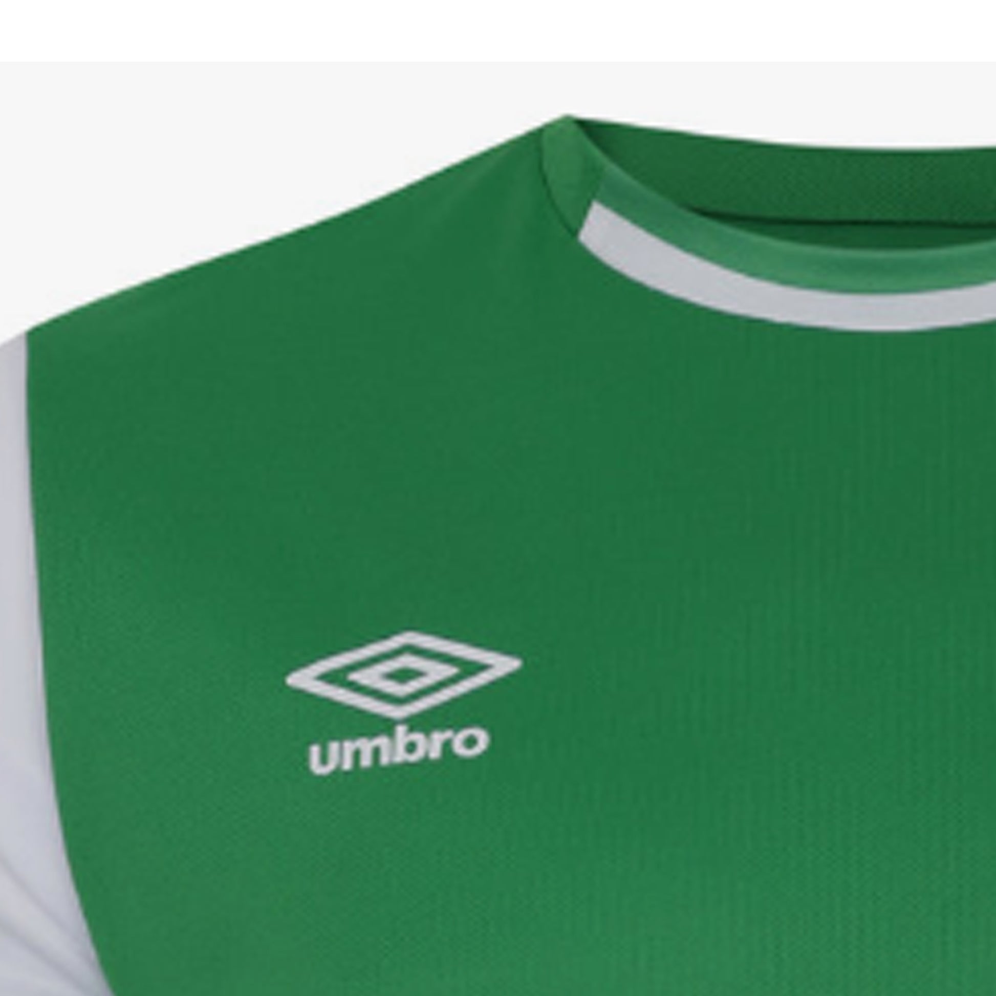 Emerald-Brilliant White - Lifestyle - Umbro Mens Cavelle Jersey T-Shirt