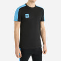 Black-Azure Blue - Front - Umbro Mens Terrace T-Shirt