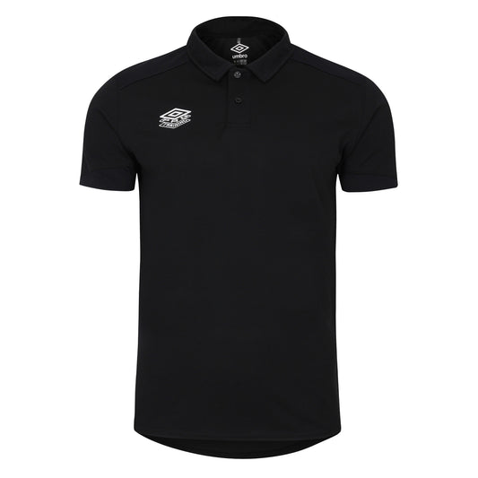 Black - Front - Umbro Childrens-Kids Optimus Training Polo Shirt