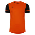 Shocking Orange-Blackberry - Front - Umbro Childrens-Kids Cavelle Jersey