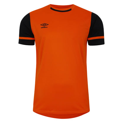 Shocking Orange-Blackberry - Front - Umbro Childrens-Kids Cavelle Jersey