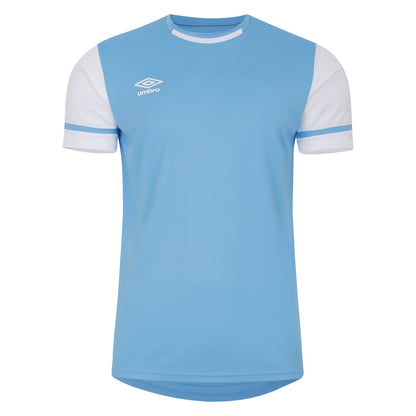 Sky Blue-Brilliant White - Front - Umbro Childrens-Kids Cavelle Jersey