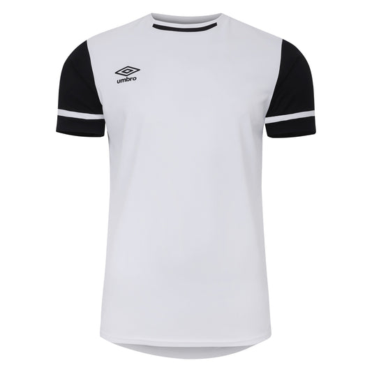 Brilliant White-Black - Front - Umbro Childrens-Kids Cavelle Jersey