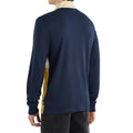 Dark Navy-Multicoloured - Back - Umbro Mens Panel Rugby Jersey