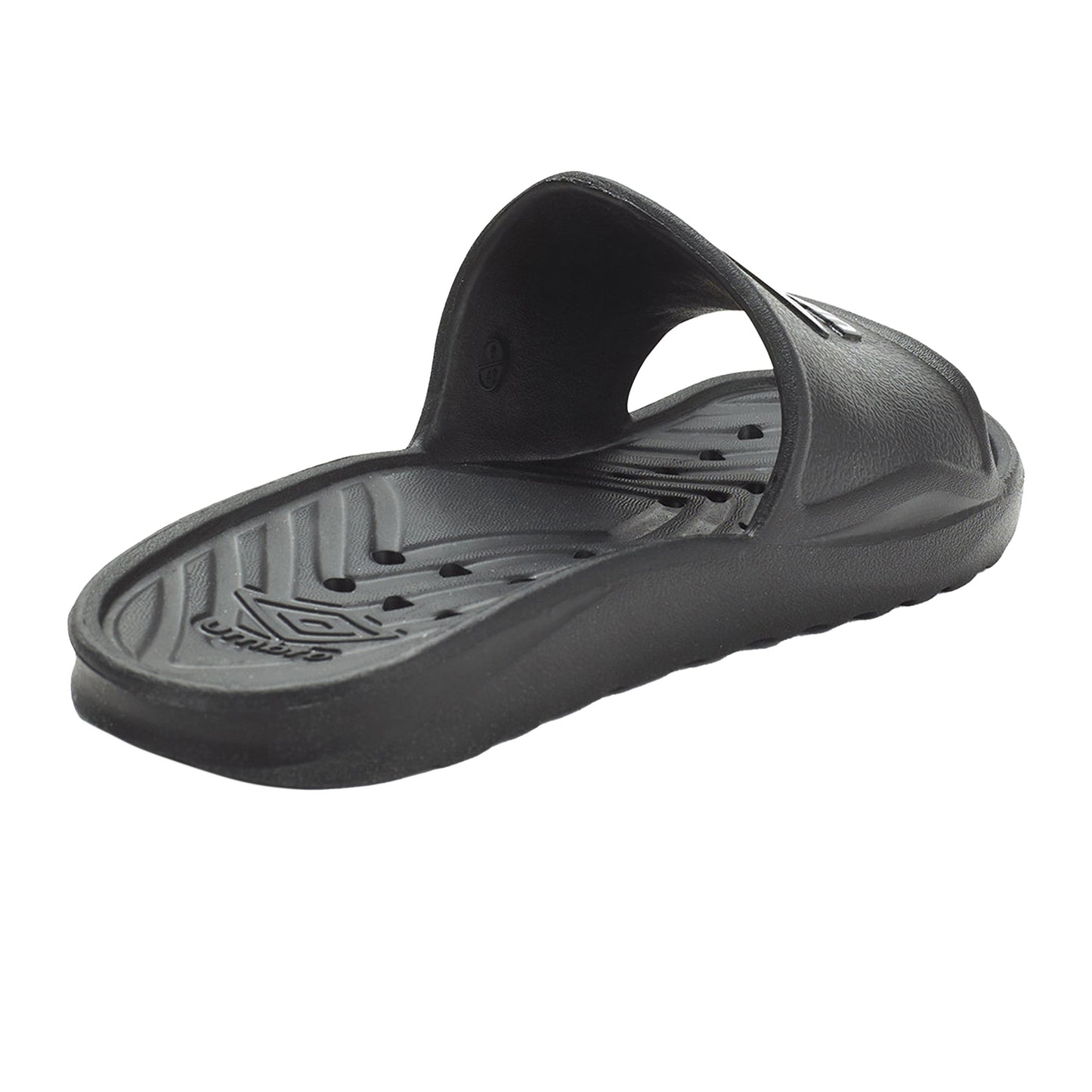 Black-White - Side - Umbro Mens Shower Sliders