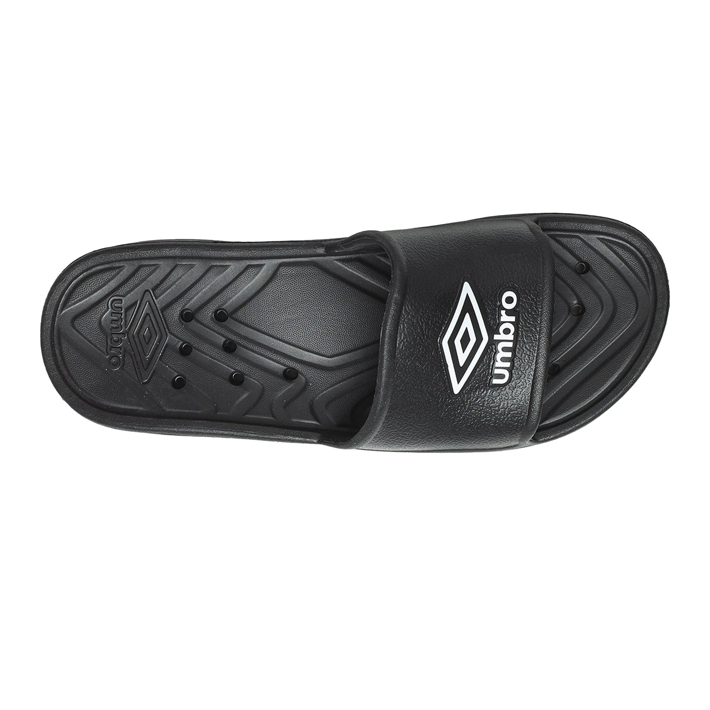 Black-White - Lifestyle - Umbro Mens Shower Sliders