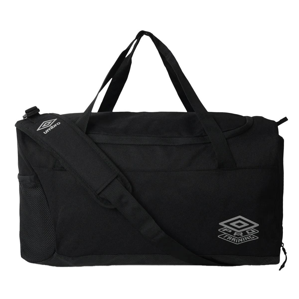 Black-Silver - Front - Umbro Pro Training Elite Duffle Bag